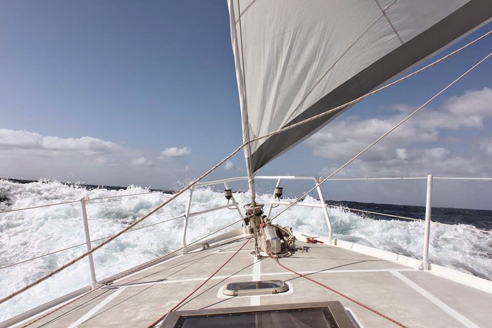 Cruzando el Atlántico.
