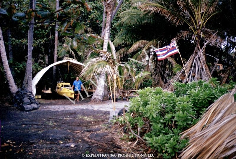 Moksha descansando en Hawaii.