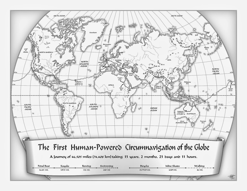 Ruta seguida por la Expedición 360.