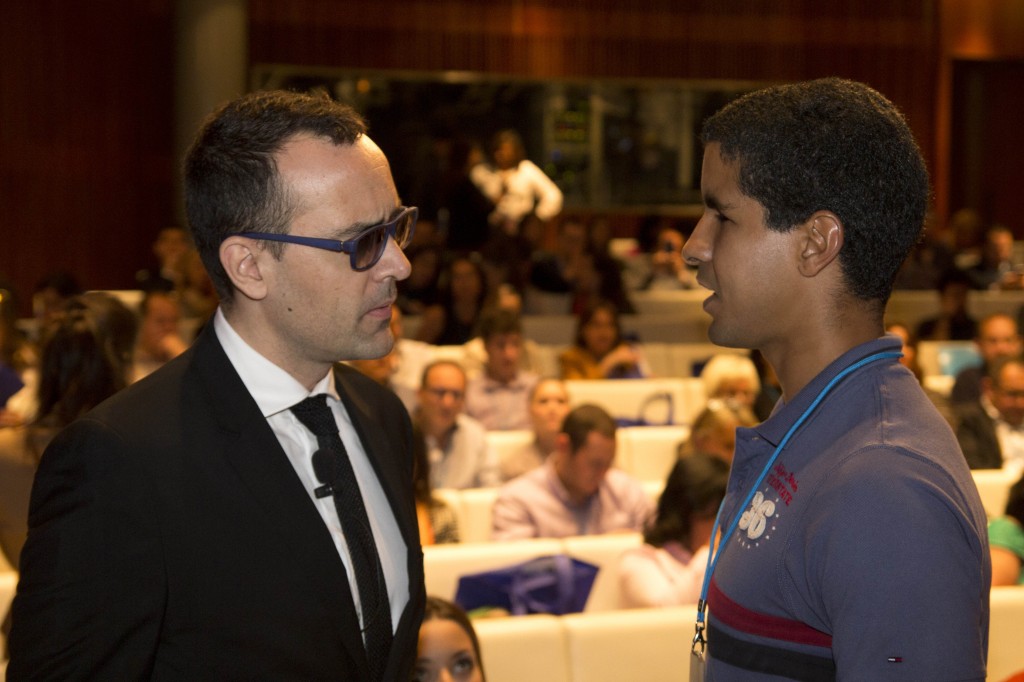 Risto Mejide y Enhamed en el "Leadership Forum" de Coruña.