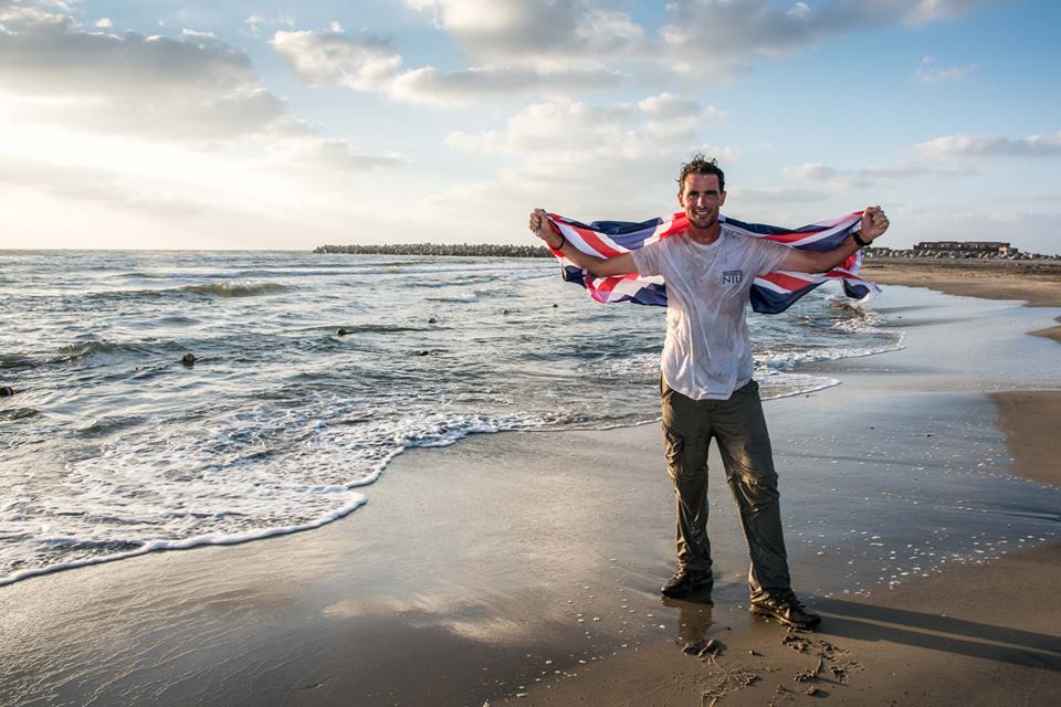 Levison en su llegada a Rosetta en Egipto, parte final de la aventura.